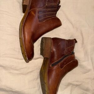 Brown Leather Ankle Boots